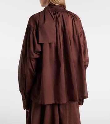 Schluppenbluse aus Baumwolle | Plan C