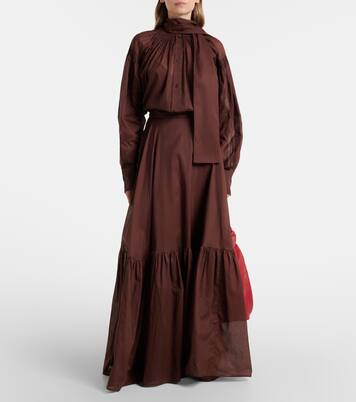 Schluppenbluse aus Baumwolle | Plan C