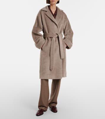 Maria alpaca and wool wrap coat | Loro Piana