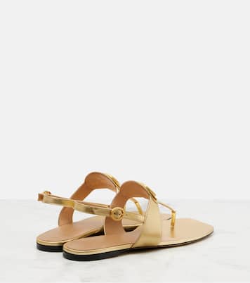 Sandalen VLogo aus Metallic-Leder | Valentino Garavani