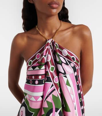 Vivara silk satin top | Pucci