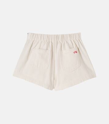 Malva embroidered floral denim shorts | The New Society