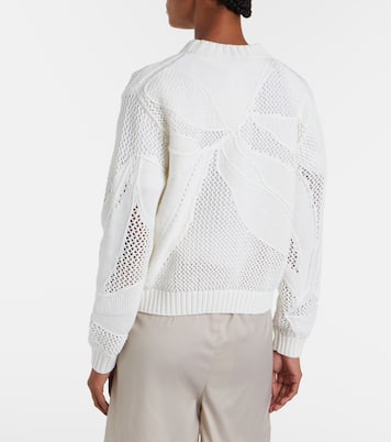 Salvo 오픈 니트 코튼 스웨터 | Max Mara