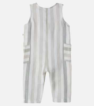 Baby Mori striped linen playsuit | 1 + in the Family