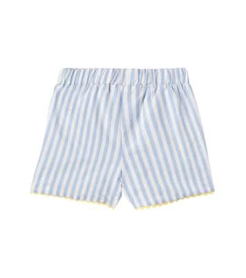 Miranda striped cotton shorts | La Coqueta