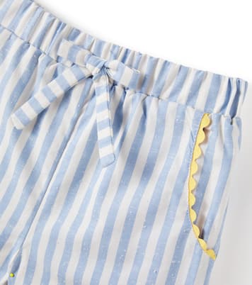 Miranda striped cotton shorts | La Coqueta