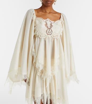 Embroidered lace-trimmed blouse | Blumarine