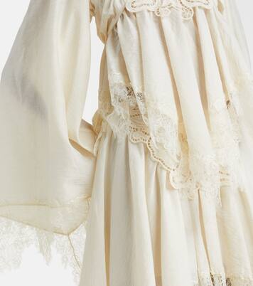 Embroidered lace-trimmed blouse | Blumarine