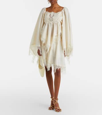 Embroidered lace-trimmed blouse | Blumarine