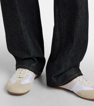 Soft suede-trimmed sneakers | Lemaire