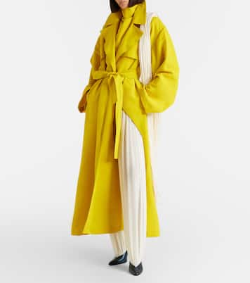 Pantalones anchos en mezcla de seda | Alaïa