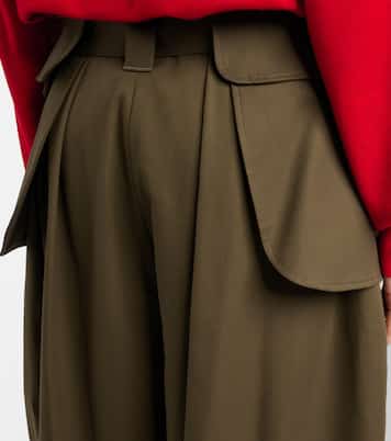 Barrel-Hose Double L aus Baumwolle und Seide | Loewe