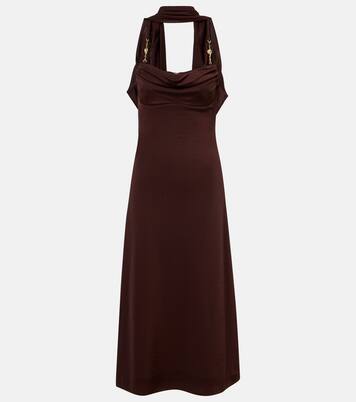 Isla scarf-detail maxi dress | Rebecca Vallance