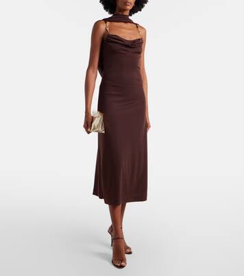 Isla scarf-detail maxi dress | Rebecca Vallance