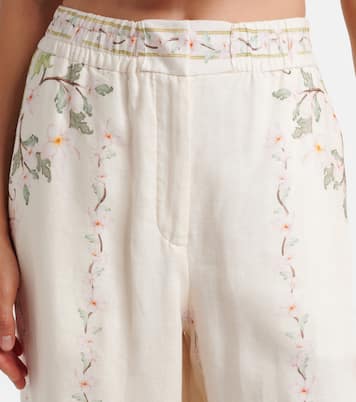 Tota floral linen wide-leg pants | Agua by Agua Bendita