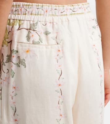 Tota floral linen wide-leg pants | Agua by Agua Bendita