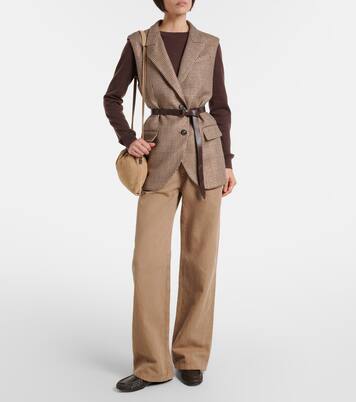 Mellow Small suede shoulder bag | Brunello Cucinelli
