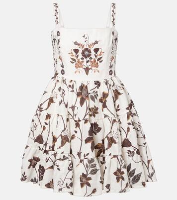 Robe Lima en lin à fleurs | Agua by Agua Bendita