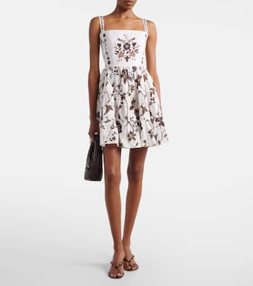 Robe Lima en lin à fleurs | Agua by Agua Bendita