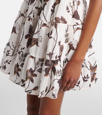Robe Lima en lin à fleurs | Agua by Agua Bendita