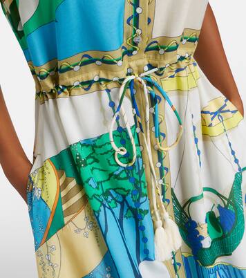 Abito chemisier in seta e cotone con stampa | Tory Burch