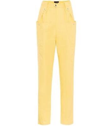 Pantalon Yerris à taille haute en coton | Isabel Marant