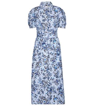 Robe midi Frederick en coton à fleurs | Erdem