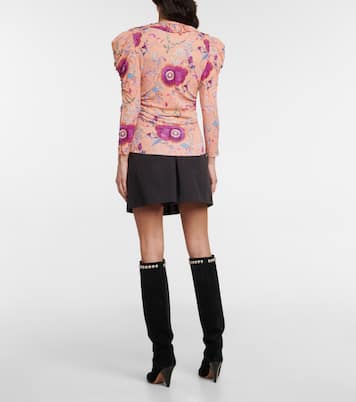 Bedrucktes Top Jen aus Samt | Isabel Marant