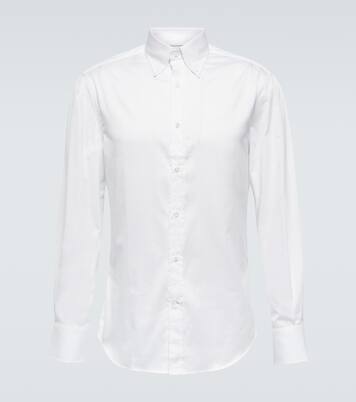 Slim cotton twill shirt | Brunello Cucinelli