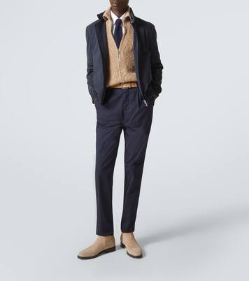 Slim cotton twill shirt | Brunello Cucinelli