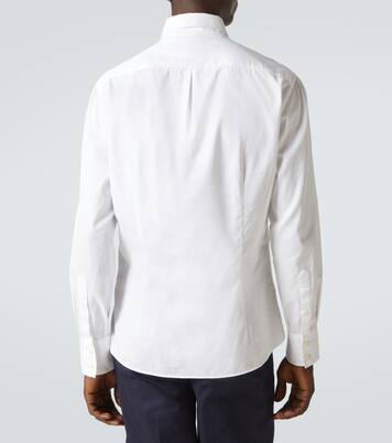 Slim cotton twill shirt | Brunello Cucinelli
