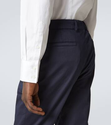 Slim cotton twill shirt | Brunello Cucinelli