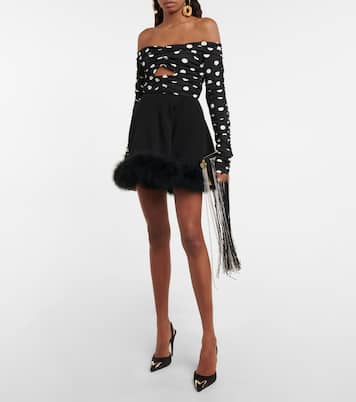 Lelia Mini embellished fringed clutch | Magda Butrym