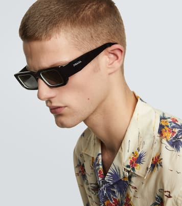 Eckige Sonnenbrille Symbole | Prada