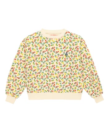 Sweat-shirt Bear en coton à fleurs | The Animals Observatory