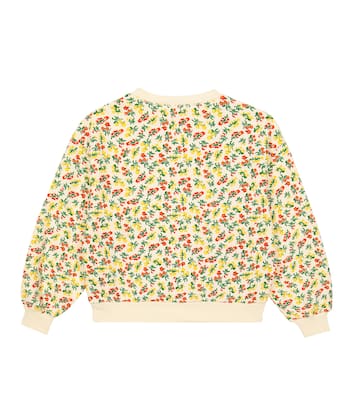 Sweat-shirt Bear en coton à fleurs | The Animals Observatory