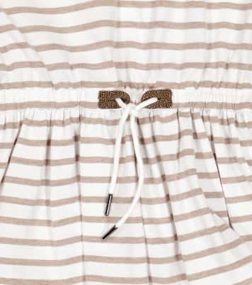 Striped cotton jersey T-shirt | Brunello Cucinelli Kids