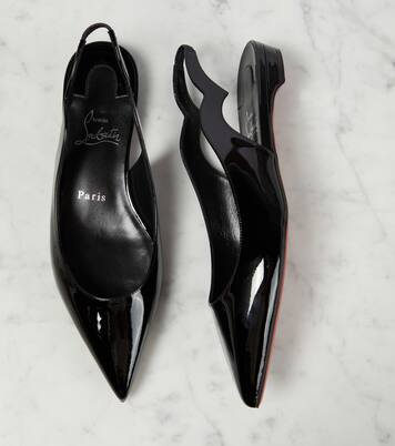 Hot Chickita Sling patent leather ballet flats | Christian Louboutin