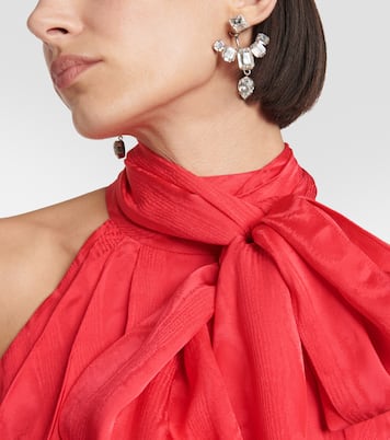 Crystal pendant earrings | Balmain