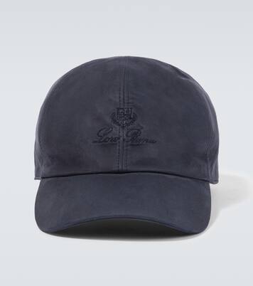 Logo suede baseball cap | Loro Piana
