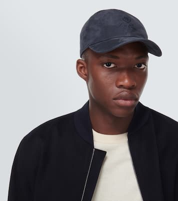 Logo suede baseball cap | Loro Piana