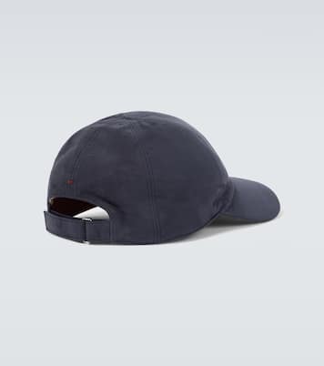 Logo suede baseball cap | Loro Piana