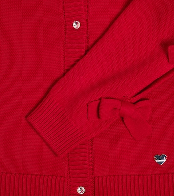 Bow-detail cardigan | Monnalisa