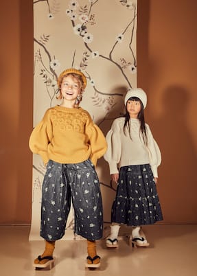 Yusu corduroy wide-leg pants | C'era Una Volta