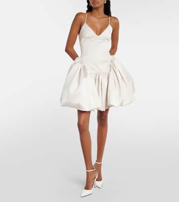 Bridal Estelle satin twill minidress | Danielle Frankel
