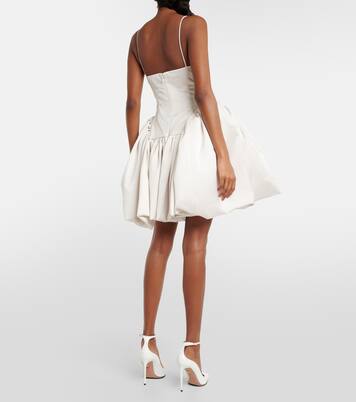 Bridal Estelle satin twill minidress | Danielle Frankel