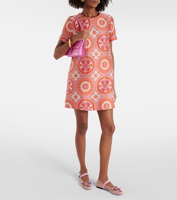 Sequined leather-trimmed Mary Jane flats | Mach & Mach