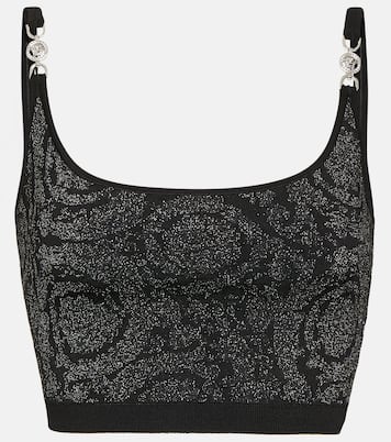 Cropped-Top La Greca Medusa '95 aus Strick | Versace