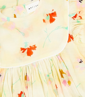 Printed ruffled cotton dress | Morley