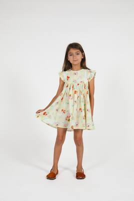 Printed ruffled cotton dress | Morley
